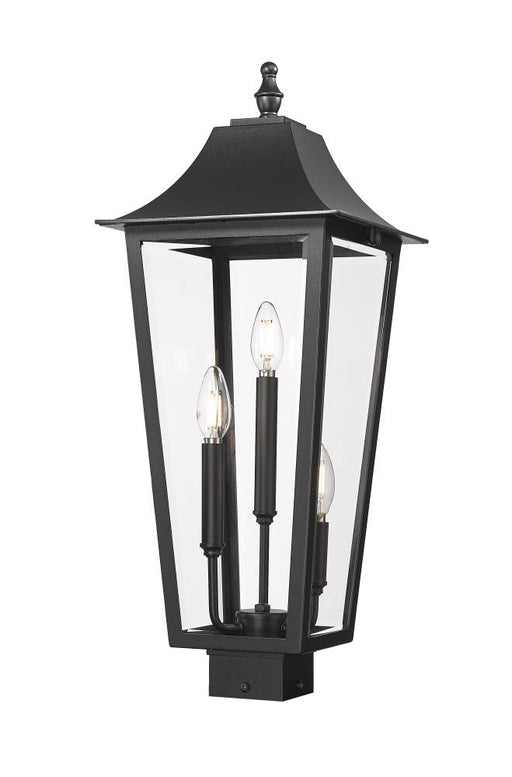 3 Light Outdoor Post Mount Fixture | 5008PHBS-BK
