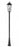 3 Light Outdoor Post Mounted Fixture | 5008PHXLR-5011P-BK