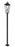3 Light Outdoor Post Mount Fixture | 5008PHXLR-5012P-BK