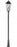 3 Light Outdoor Post Mounted Fixture | 5008PHXLR-519P-BK