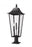 3 Light Outdoor Pier Mounted Fixture | 5008PHXLR-533PM-BK