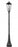 3 Light Outdoor Post Mounted Fixture | 5008PHXLR-564P-BK