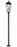 3 Light Outdoor Post Mount Fixture | 5008PHXLR-567P-BK