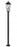 3 Light Outdoor Post Mounted Fixture | 5008PHXLS-536P-BK