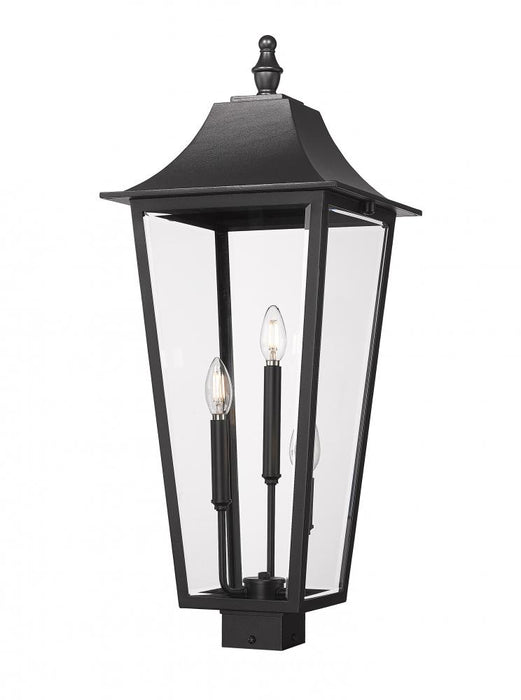 3 Light Outdoor Post Mount Fixture | 5008PHXLS-BK