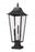 3 Light Outdoor Pier Mounted Fixture | 5008PHXLS-SQPM-BK