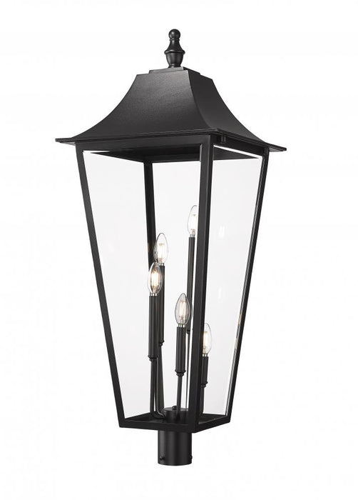 5 Light Outdoor Post Mount Fixture | 5008PHXXLR-BK