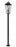 5 Light Outdoor Post Mount Fixture | 5008PHXXLS-536P-BK