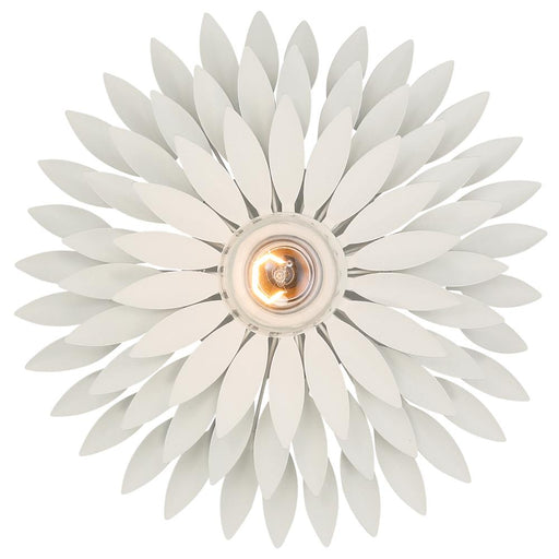 Broche 1 Light Matte White Sconce | 500W-MT