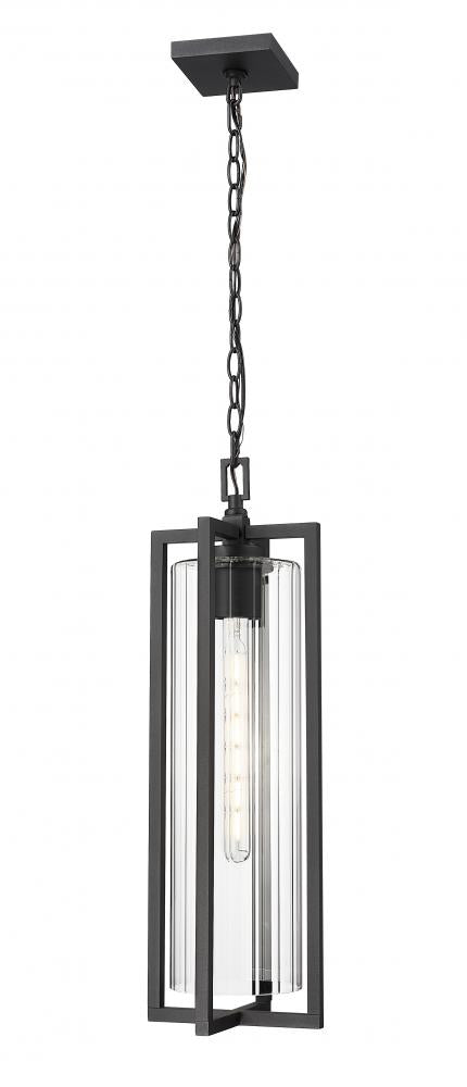 1 Light Outdoor Chain Mount Ceiling Fixture | 5013CHB-BK