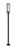 1 Light Outdoor Post Mounted Fixture | 5013PHBR-5012P-BK