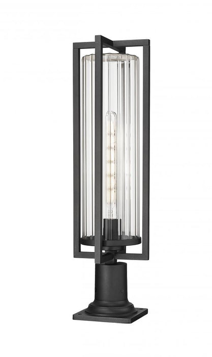 1 Light Outdoor Pier Mounted Fixture | 5013PHBR-533PM-BK