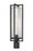 1 Light Outdoor Post Mount Fixture | 5013PHBR-BK