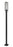 1 Light Outdoor Post Mounted Fixture | 5013PHBS-536P-BK