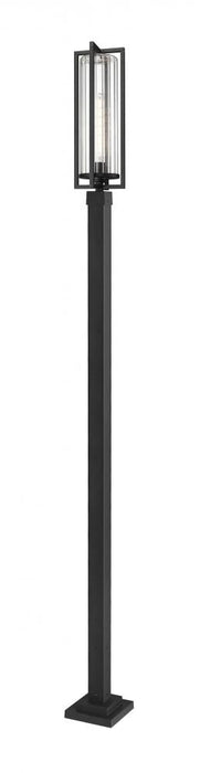 1 Light Outdoor Post Mounted Fixture | 5013PHBS-536P-BK
