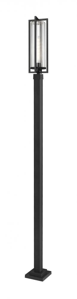 1 Light Outdoor Post Mounted Fixture | 5013PHBS-536P-BK