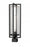 1 Light Outdoor Post Mount Fixture | 5013PHBS-BK