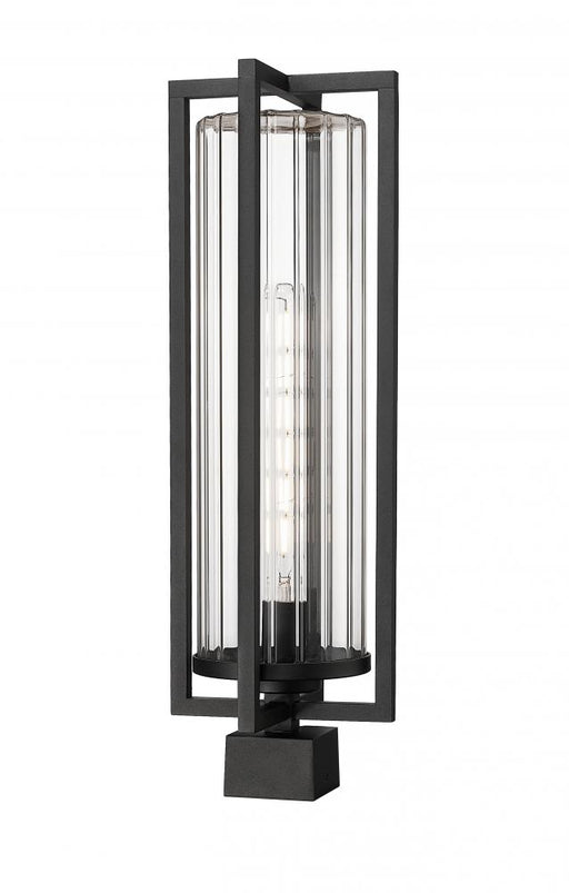 1 Light Outdoor Post Mount Fixture | 5013PHBS-BK