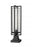 1 Light Outdoor Pier Mounted Fixture | 5013PHBS-SQPM-BK