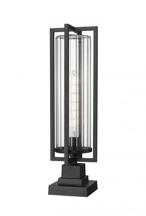 1 Light Outdoor Pier Mounted Fixture | 5013PHBS-SQPM-BK