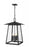 6 Light Outdoor Chain Mount Ceiling Fixture | 5015CHXXL-BK