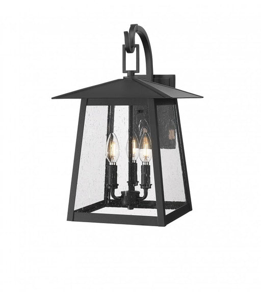 3 Light Outdoor Wall Light | 5015M-BK