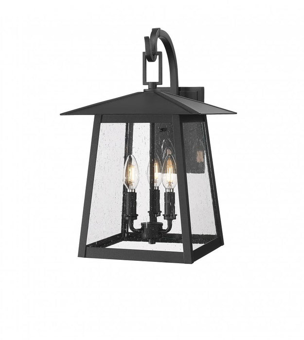 3 Light Outdoor Wall Light | 5015M-BK