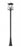 4 Light Outdoor Post Mounted Fixture | 5015PHBR-5011P-BK