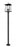 4 Light Outdoor Post Mounted Fixture | 5015PHBR-5012P-BK