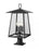 4 Light Outdoor Pier Mounted Fixture | 5015PHBR-533PM-BK