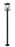 4 Light Outdoor Post Mounted Fixture | 5015PHBS-536P-BK