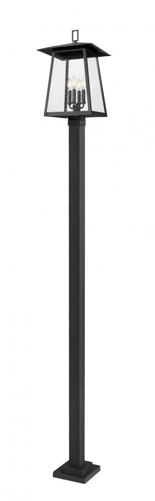 4 Light Outdoor Post Mounted Fixture | 5015PHBS-536P-BK