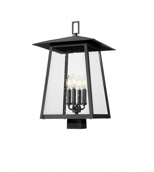 4 Light Outdoor Post Mount Fixture | 5015PHBS-BK