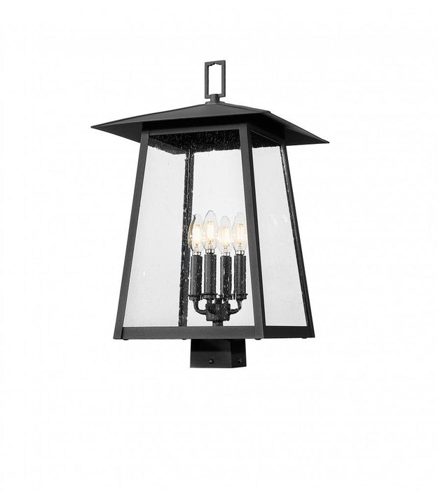 4 Light Outdoor Post Mount Fixture | 5015PHBS-BK