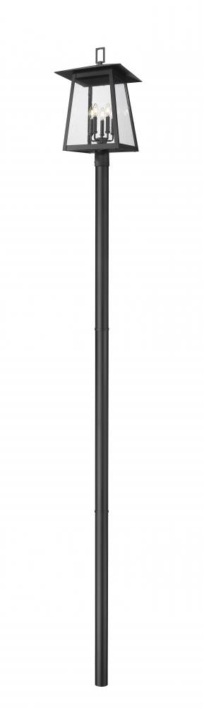 5 Light Outdoor Post Mounted Fixture | 5015PHXLR-5009P120-B
