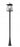 5 Light Outdoor Post Mounted Fixture | 5015PHXLR-5011P-BK
