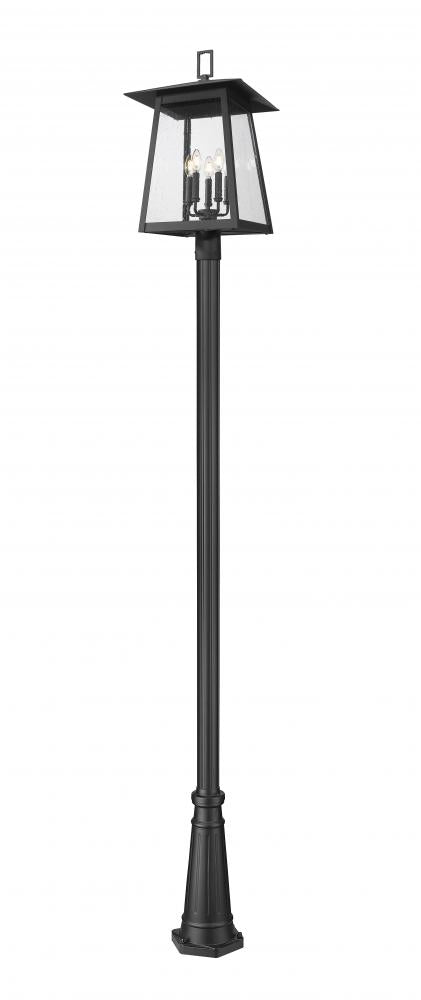 5 Light Outdoor Post Mounted Fixture | 5015PHXLR-5011P-BK