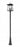 5 Light Outdoor Post Mounted Fixture | 5015PHXLR-519P-BK