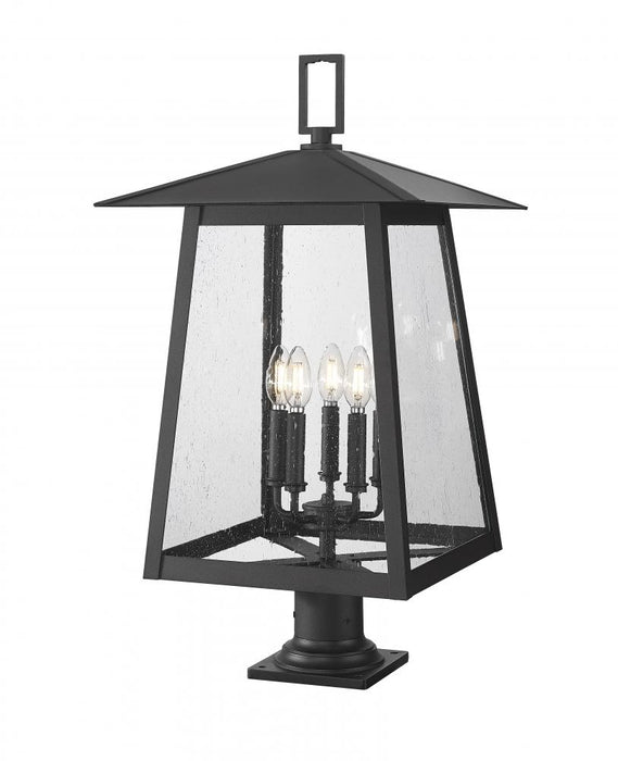 5 Light Outdoor Pier Mounted Fixture | 5015PHXLR-533PM-BK