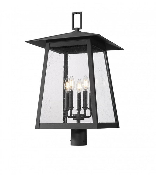 5 Light Outdoor Post Mount Fixture | 5015PHXLR-BK