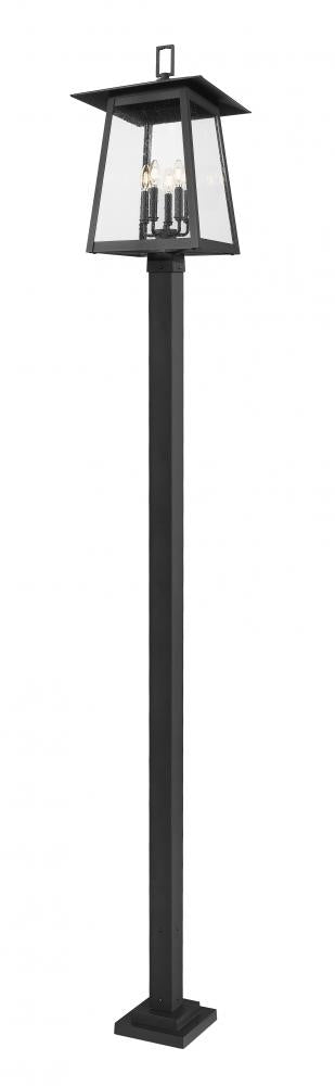5 Light Outdoor Post Mounted Fixture | 5015PHXLS-536P-BK