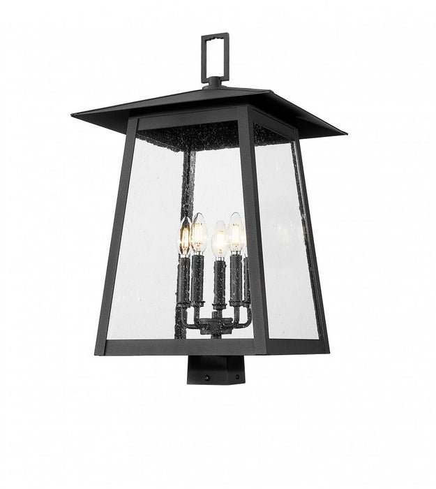 5 Light Outdoor Post Mount Fixture | 5015PHXLS-BK
