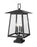 5 Light Outdoor Pier Mounted Fixture | 5015PHXLS-SQPM-BK