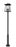 6 Light Outdoor Post Mounted Fixture | 5015PHXXLR-5010P-BK