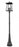 6 Light Outdoor Post Mounted Fixture | 5015PHXXLR-564P-BK
