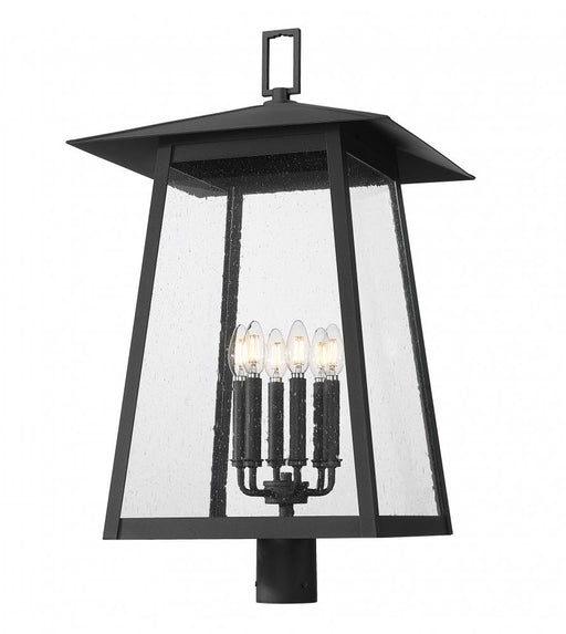 6 Light Outdoor Post Mount Fixture | 5015PHXXLR-BK