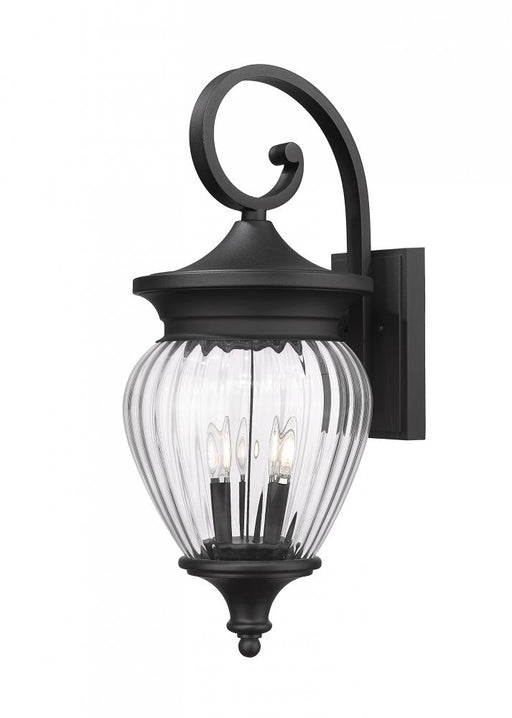 4 Light Outdoor Wall Light | 5016B-BK