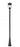 4 Light Outdoor Post Mounted Fixture | 5016PHBR-5011P-BK