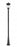 4 Light Outdoor Post Mounted Fixture | 5016PHBR-519P-BK