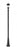 3 Light Outdoor Post Mounted Fixture | 5016PHMR-5011P-BK